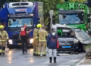 إصابة رجل بحادث طرق وانفجار مركبة في تل ابيب